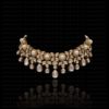 Kundan necklace , pearl droplets , wedding jewelry , bridal